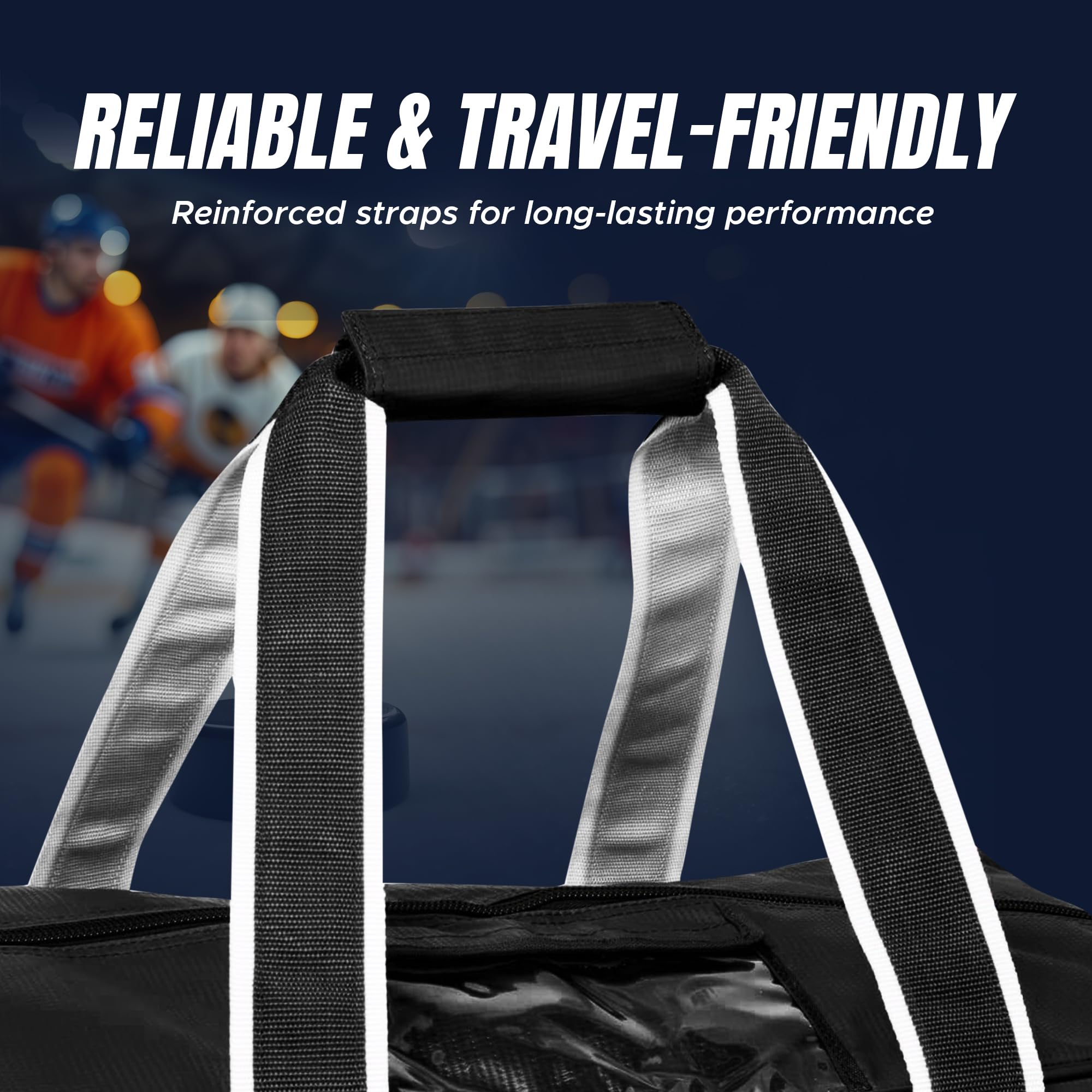 **Winnwell Classic Team Hockey Bag - Durable Ice Hockey Equipment Bag for Skates, Sticks & Goalie Gear - Perfect for Hockey Practice, Games & Travel**