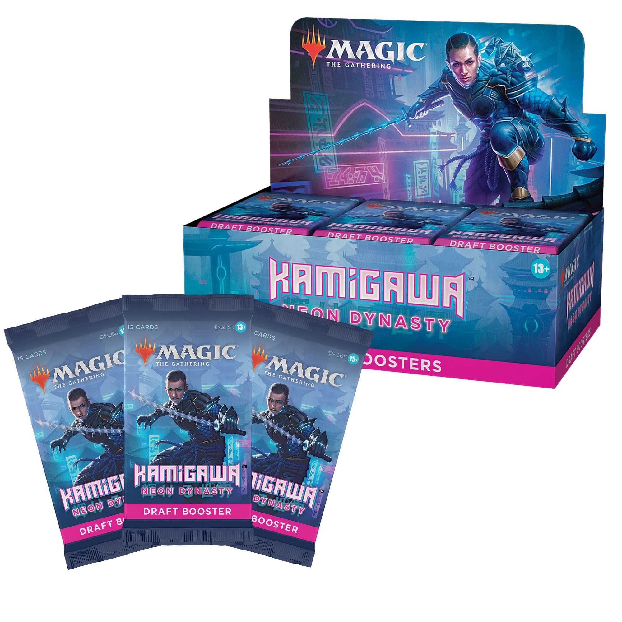 Magic: The Gathering Kamigawa: Neon Dynasty Draft Booster Box - 36 Packs (540 Cards) | MTG Collector's Edition, TCG Card Game | Perfect for Draft Tournaments & Deck Building