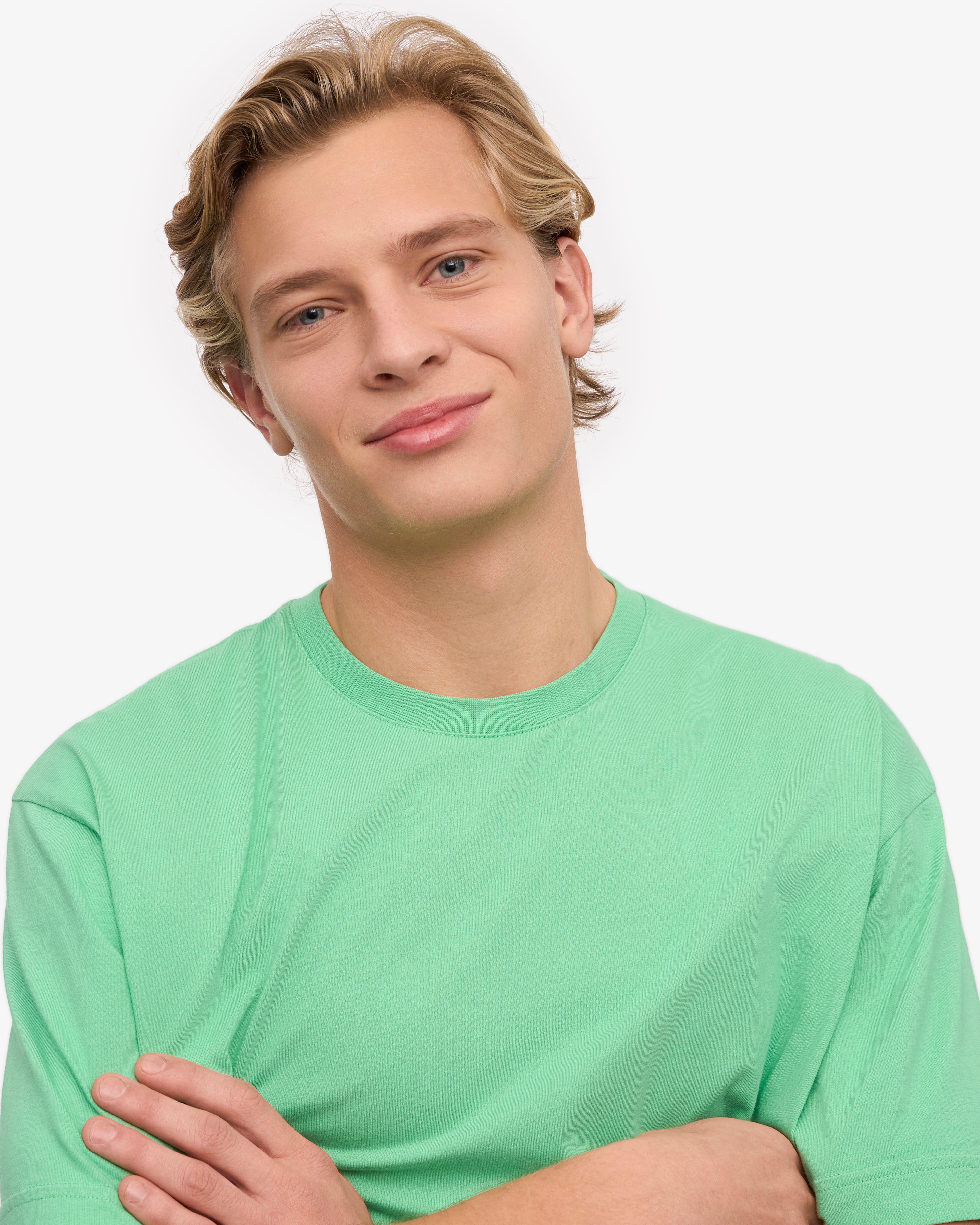 Organic Oversized T-Shirt for Women - Soft & Comfortable Spring Green Cotton Tee - Perfect for Casual Wear, Lounge & Everyday Outfits