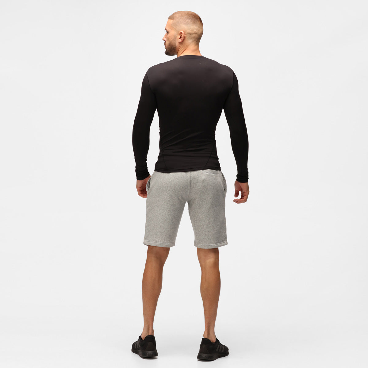 TKB Men's Thermal Base Layer Shirt - Black, Moisture-Wicking & Odor-Resistant for Cold Weather, Running, Hiking & Outdoor Activities