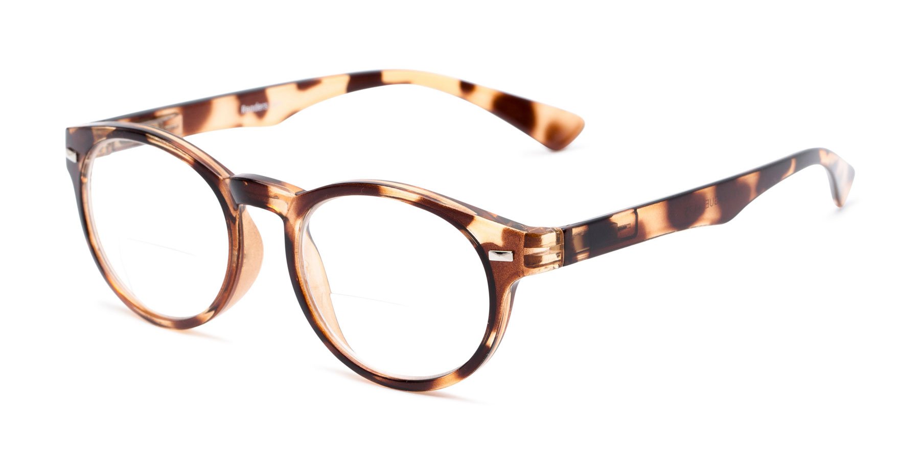Readers.com Reading Glasses - The Ivy League Bifocal Plastic Round Eyewear for Men & Women | Perfect for Office Work, Reading Books & Computer Use