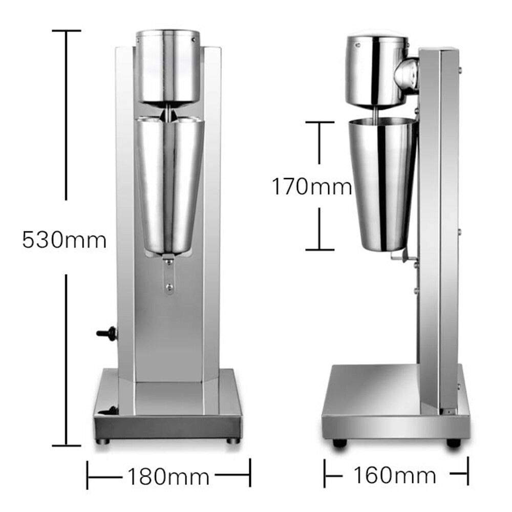 Commercial Electric Drink Mixer & Milk Shaker Blender - 18000 RPM, 180W, 110V Stainless Steel Foam Maker for Smoothies, Cocktails & Coffee Shops - Perfect for Bars, Cafes & Commercial Kitchens