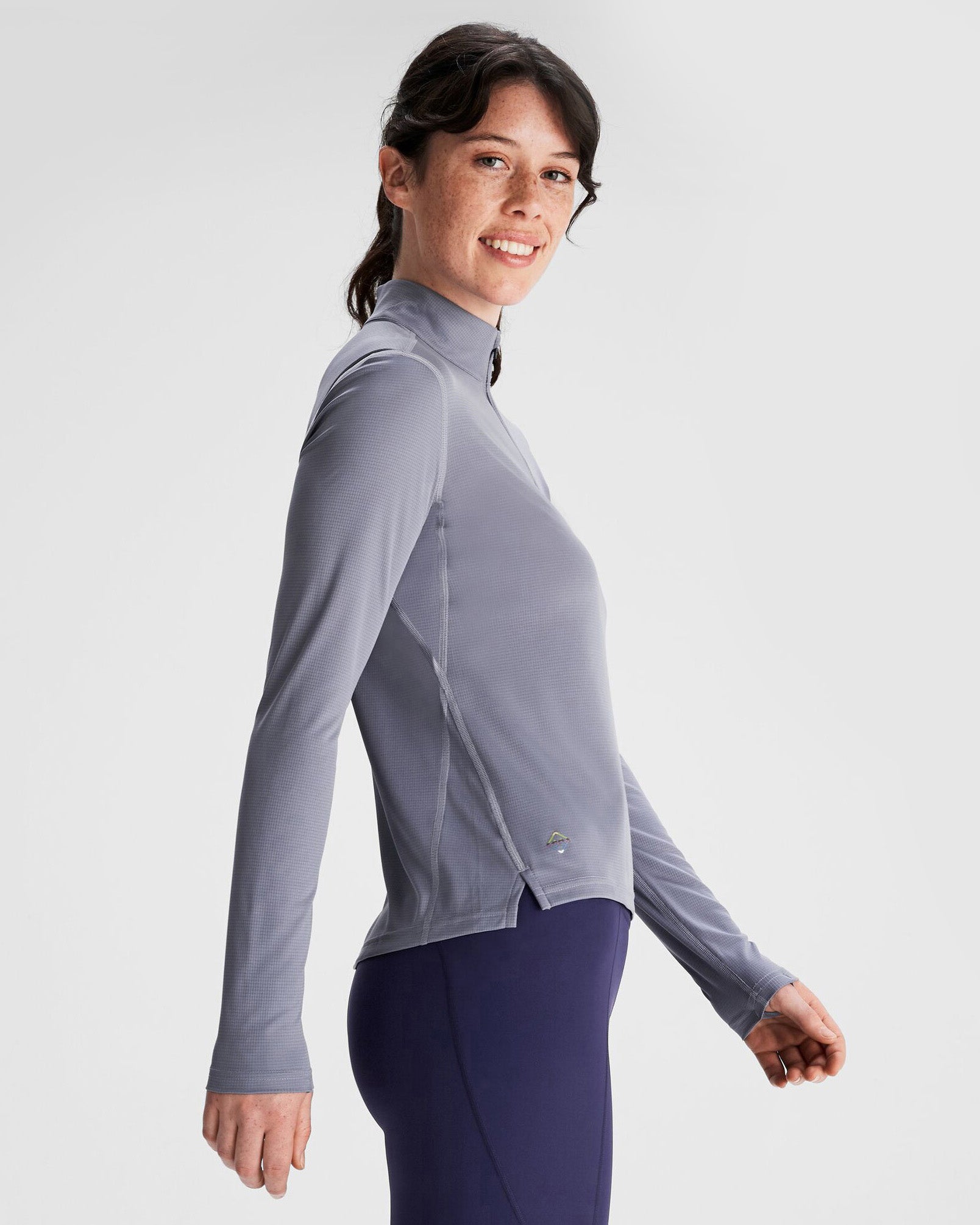 Women's Seeker Quarter Zip Fleece Pullover - Dark Haze | Warm & Comfortable Outdoor Hiking & Casual Wear
