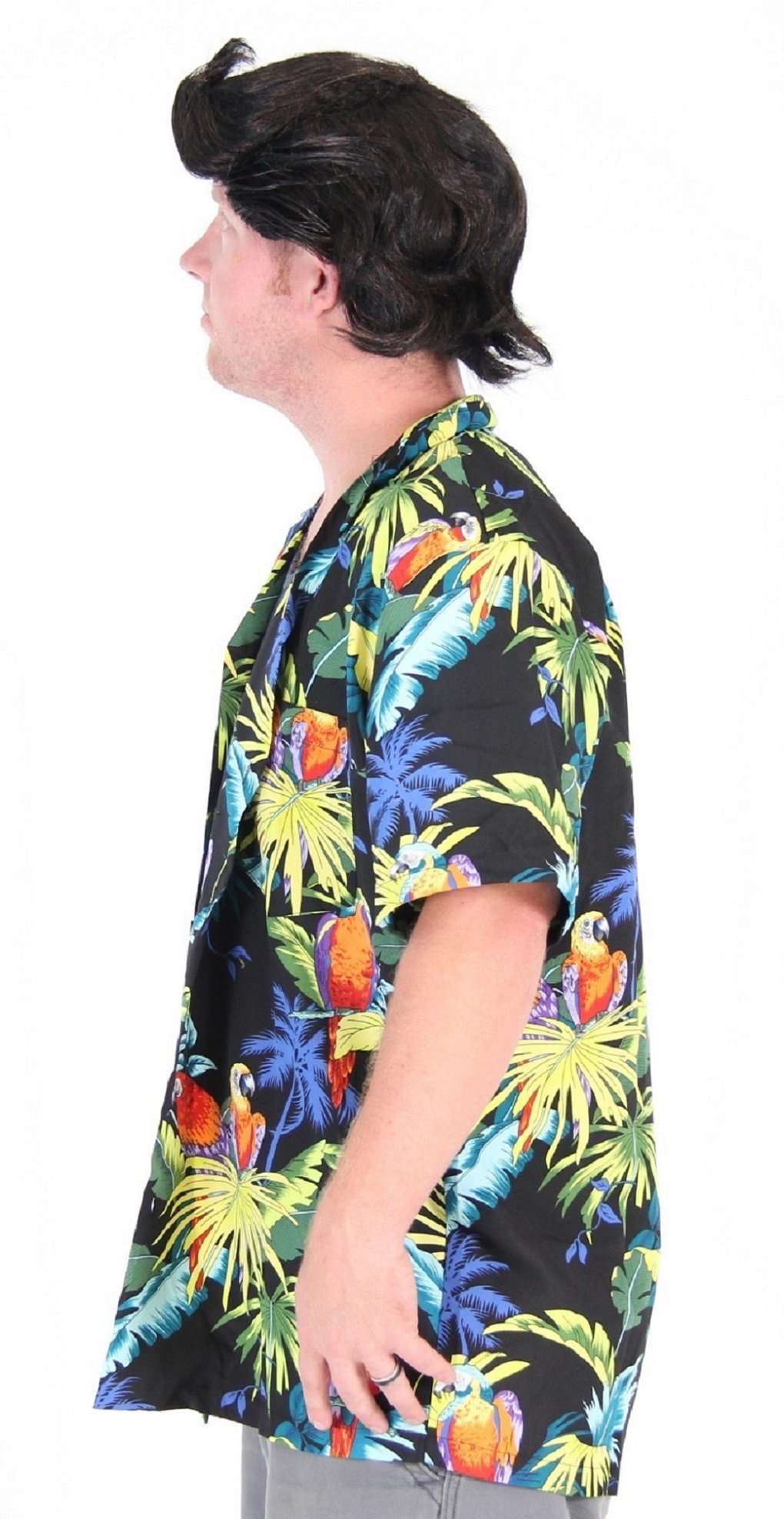 Pet Detective Costume Set with Shirt & Wig - Hawaiian Theme for Pets