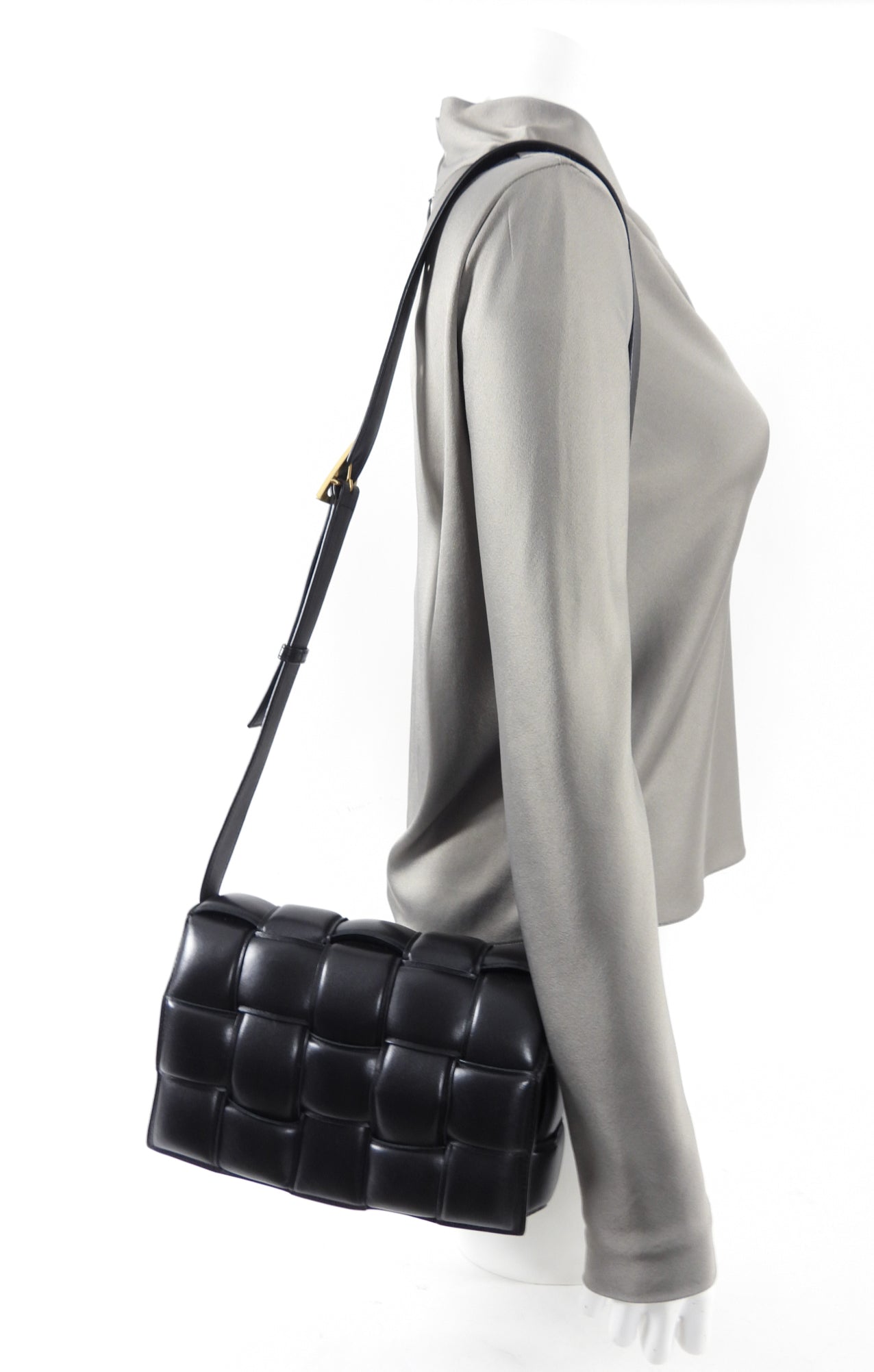 Bottega Veneta Black Padded Cassette Bag - Luxury Crossbody Shoulder Bag for Women | Perfect for Date Night, Office & Travel Accessories