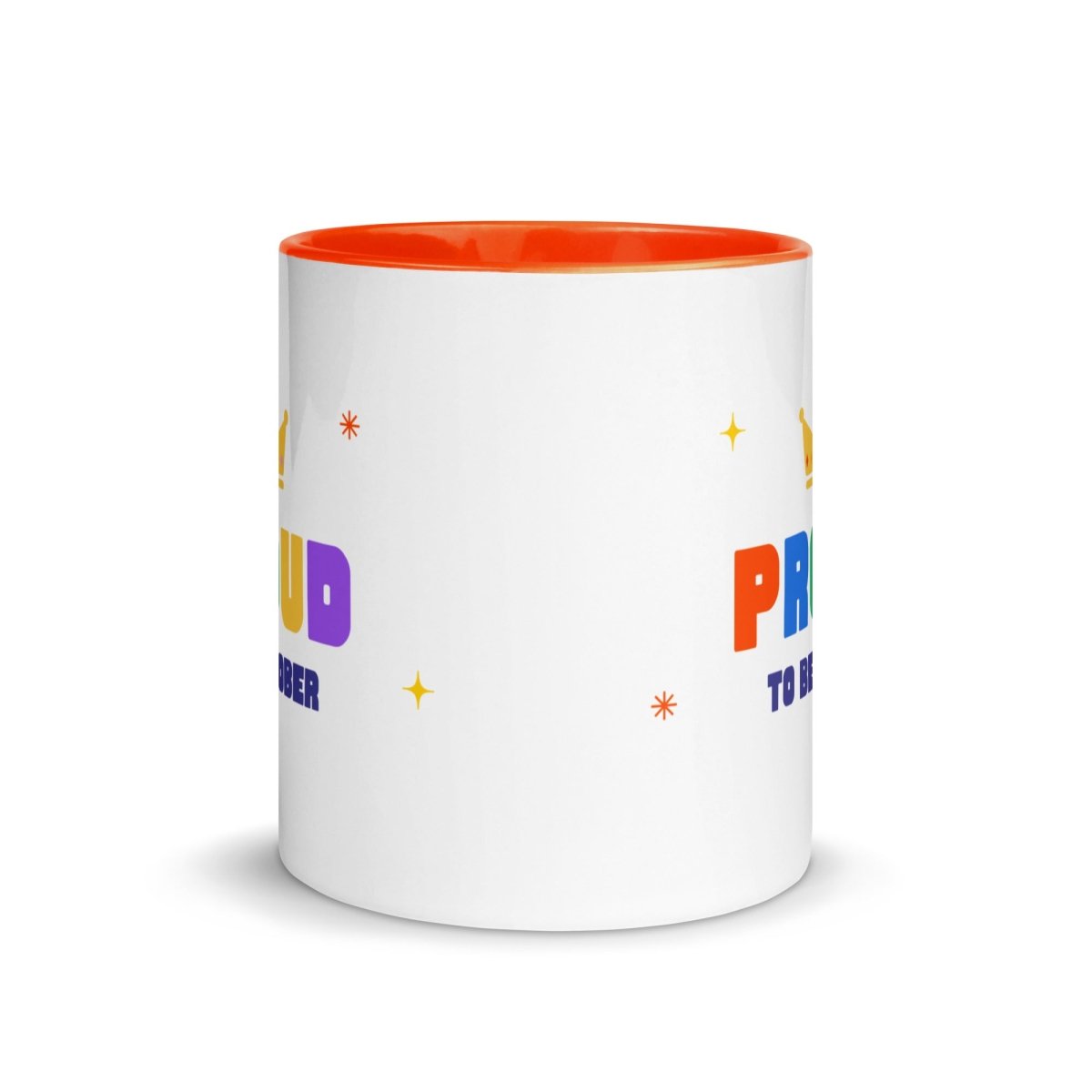 Proud To Be Sober Color Inside Mug - Rainbow Celebration Coffee Cup for Recovery & Sobriety - Perfect for AA Meetings, Sober Living & Motivational Gifts