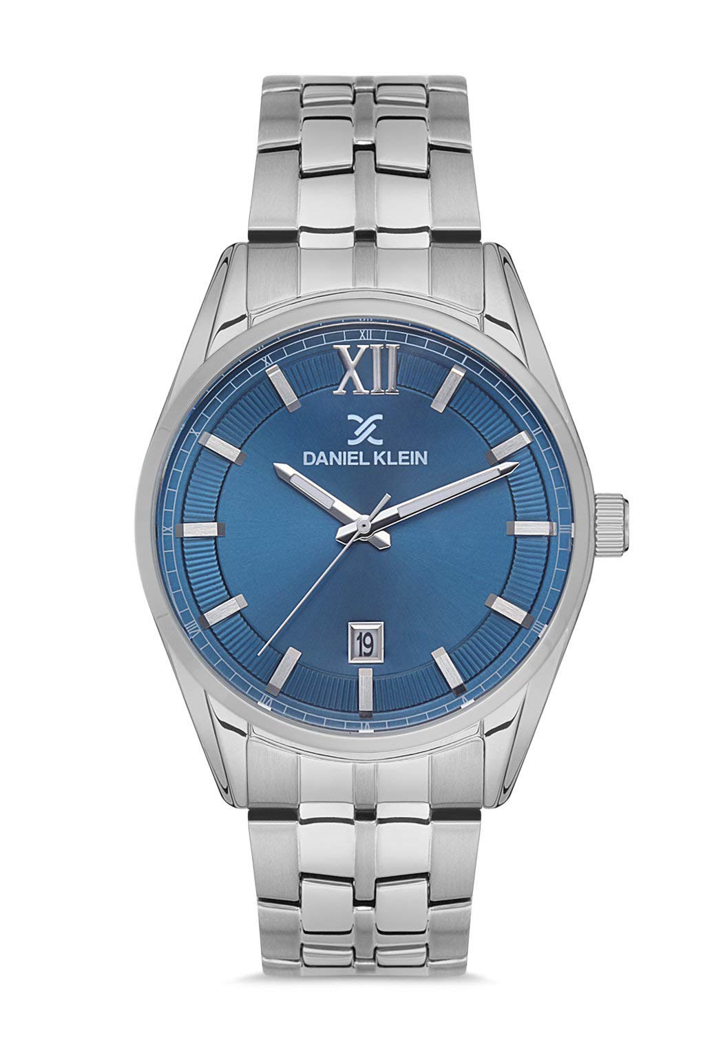 Daniel Klein Men's Wrist Watch (DK12567) - Stainless Steel Strap, 43mm Analog Fashion Watch with Japanese Quartz Movement - Baton Indexes & Roman Numerals - Multiple Color Options - Perfect for Business, Casual & Formal Occasions