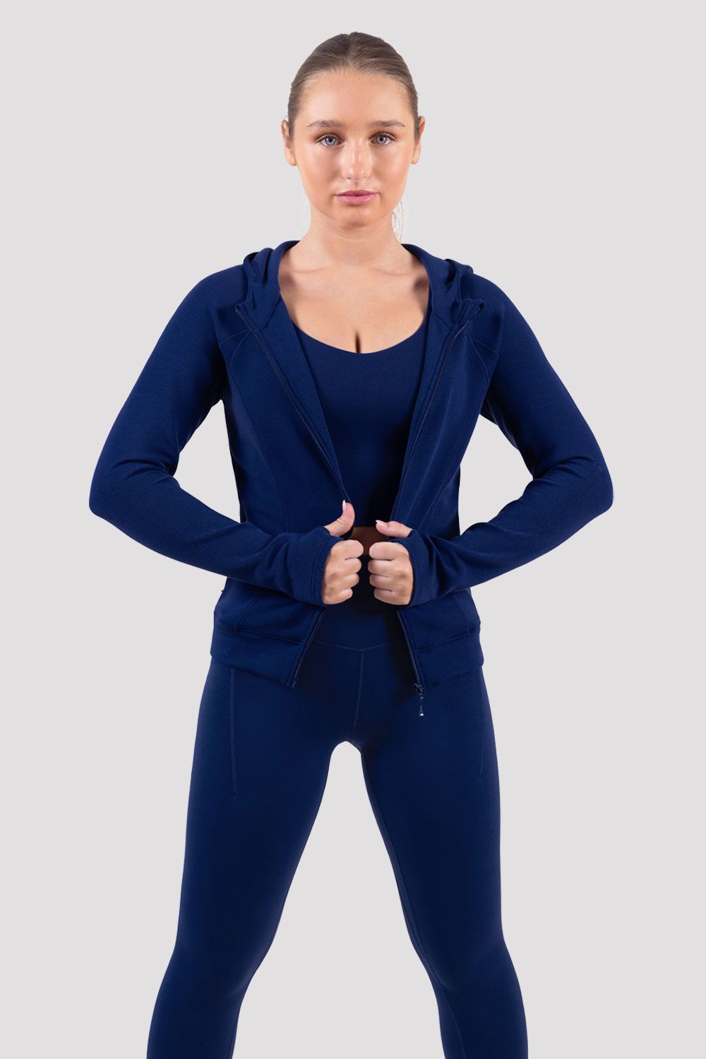 Apex Adaption Zip Hoodie for Men & Women - Lightweight Fleece Jacket with Pockets - Perfect for Outdoor Activities, Gym & Casual Wear