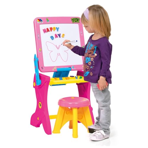 Multicolor - Bureau Magnétique 3 en 1 - Rose