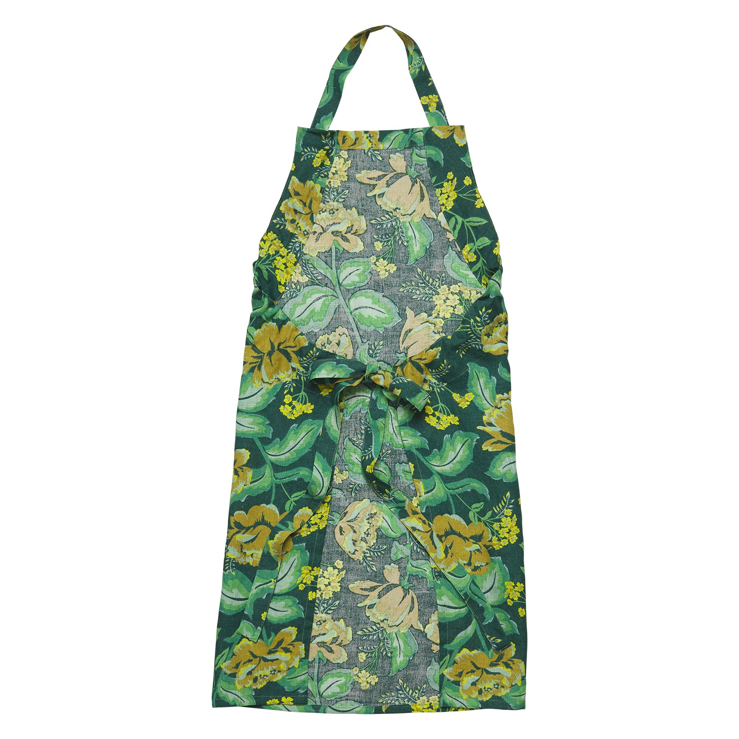 Margot Linen Apron for Women - Adjustable Waist & Pockets - Stylish & Durable Kitchen Cooking Apron for Baking, BBQ, Gardening & Home Use