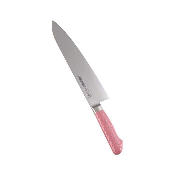 Premium Hasegawa Stainless Steel Gyuto Chef Knife - 8 Inch Japanese Kitchen Knife with Antibacterial Coating | Professional Cooking, Sushi Making, Meat & Vegetable Cutting