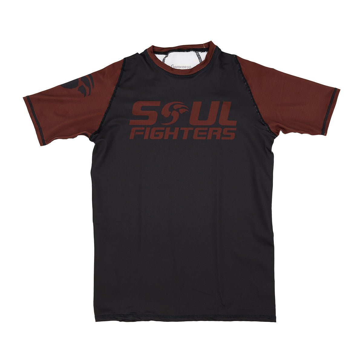 Soul Fighters Rank Rash Guard Short Sleeve - MMA BJJ Grappling Training Shirt for Men & Women - Perfect for Martial Arts, Jiu-Jitsu, and Fitness Workouts