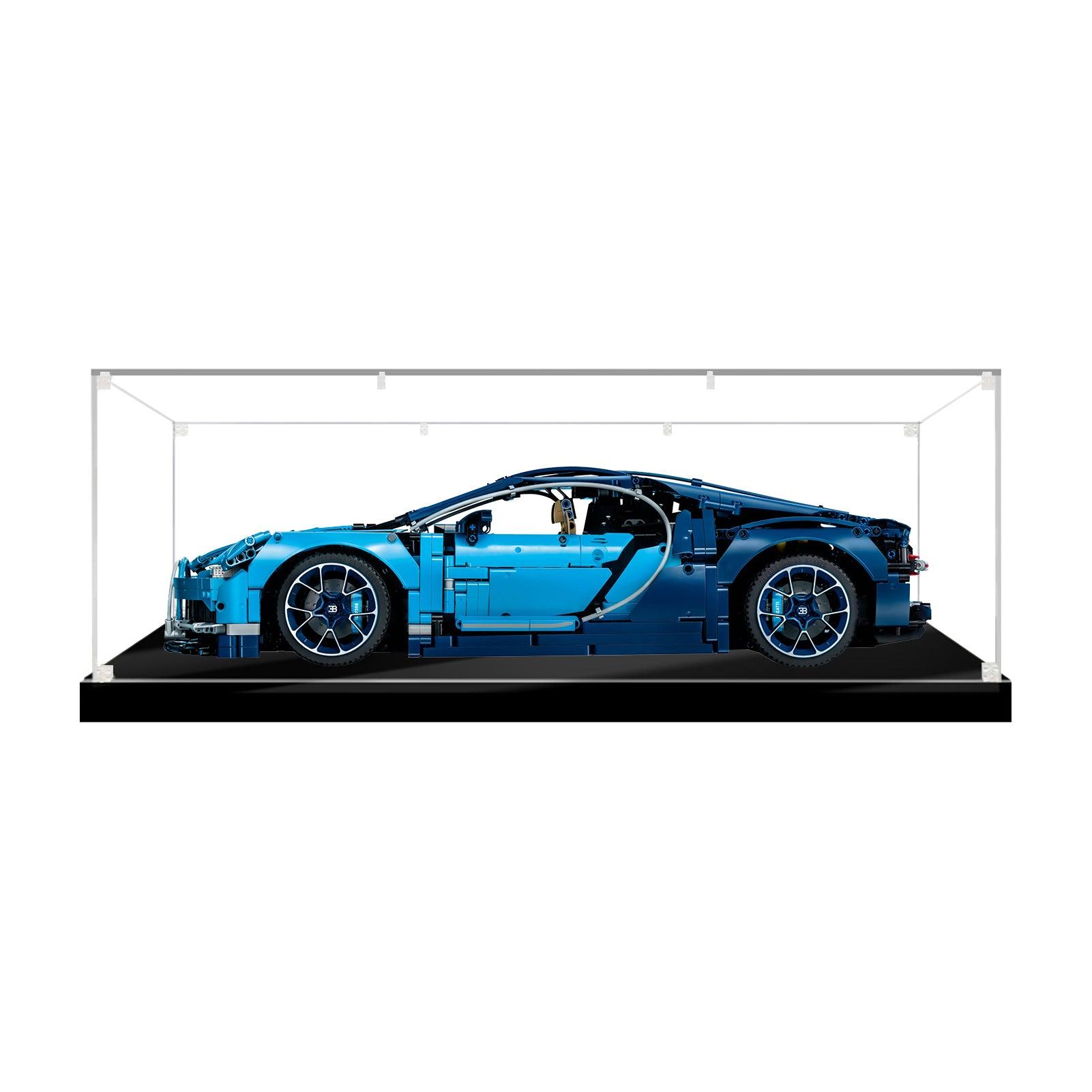 Acrylic Display Case for LEGO 1:8 Scale Model Cars - Compatible with Sets 42083, 42096, 42125, 42056, 42115, 42172 - Perfect for Showcasing & Protecting Your LEGO Car Collection at Home or Office