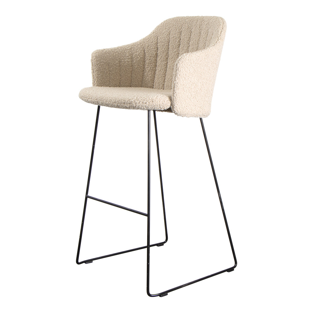 Choice Bar Chair with Sled Base - Back & Seat Cushion Included - Perfect for Home Bars, Kitchen Islands & Entertainment Spaces