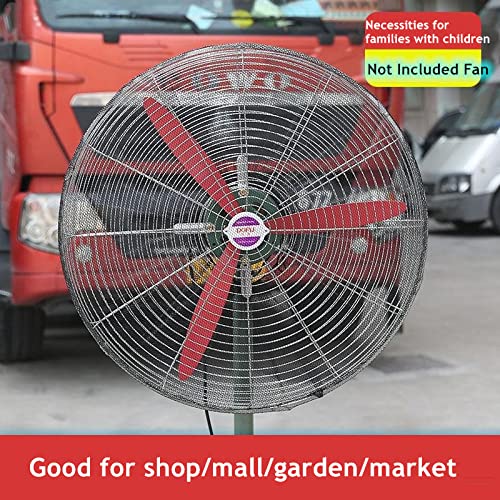 2 Pack 30 Inch Industrial Pedestal Fan Cover - Finger Safety Mesh Guard for Kids, Dust Protection for Home, Office & Shop - Washable & Reusable - Easy Installation - Perfect for Childproofing & Commercial Use