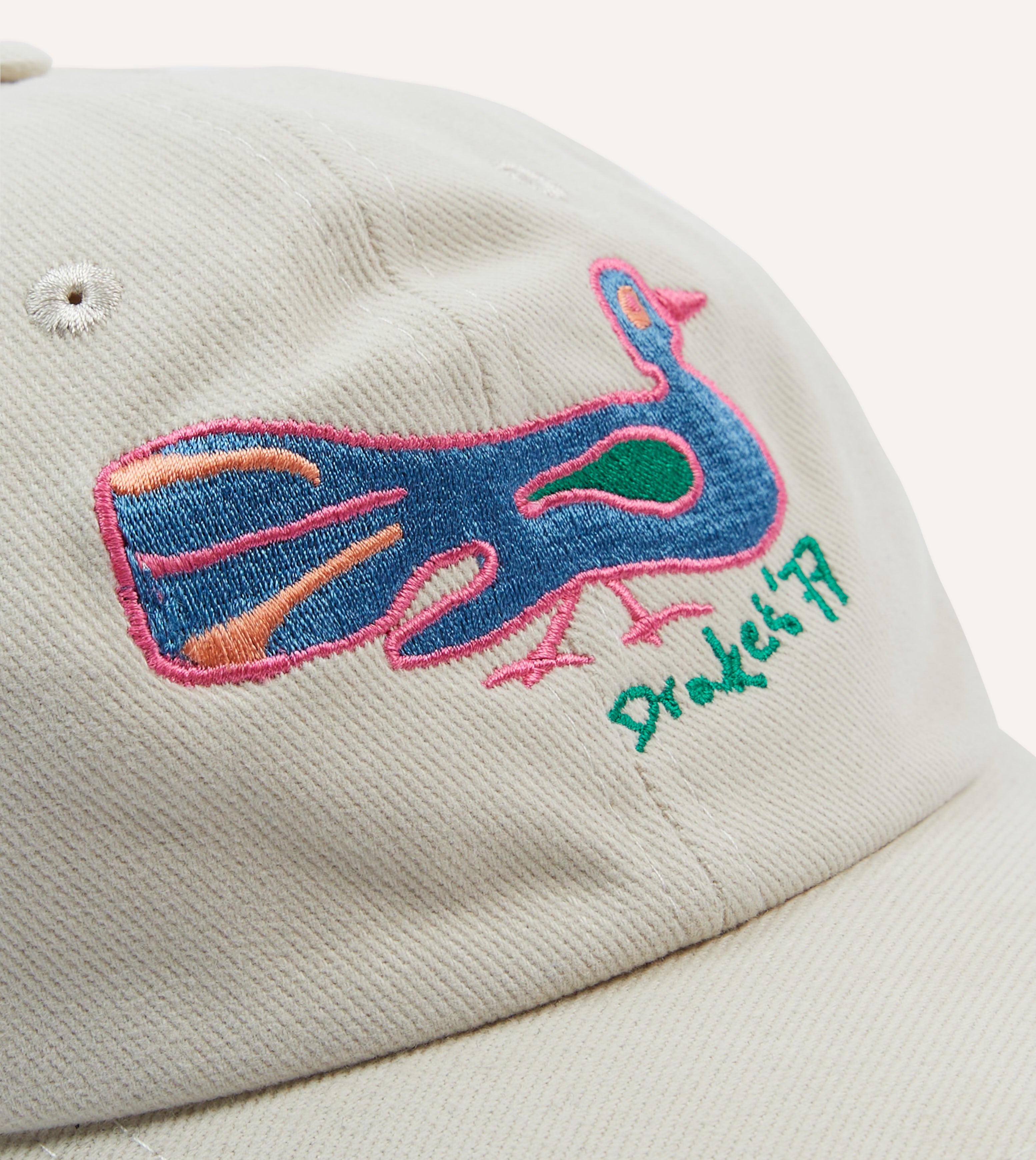 Stylish Ecru Peacock Emblem Cotton Baseball Cap for Men & Women - Perfect for Outdoor Activities, Sports, and Casual Wear