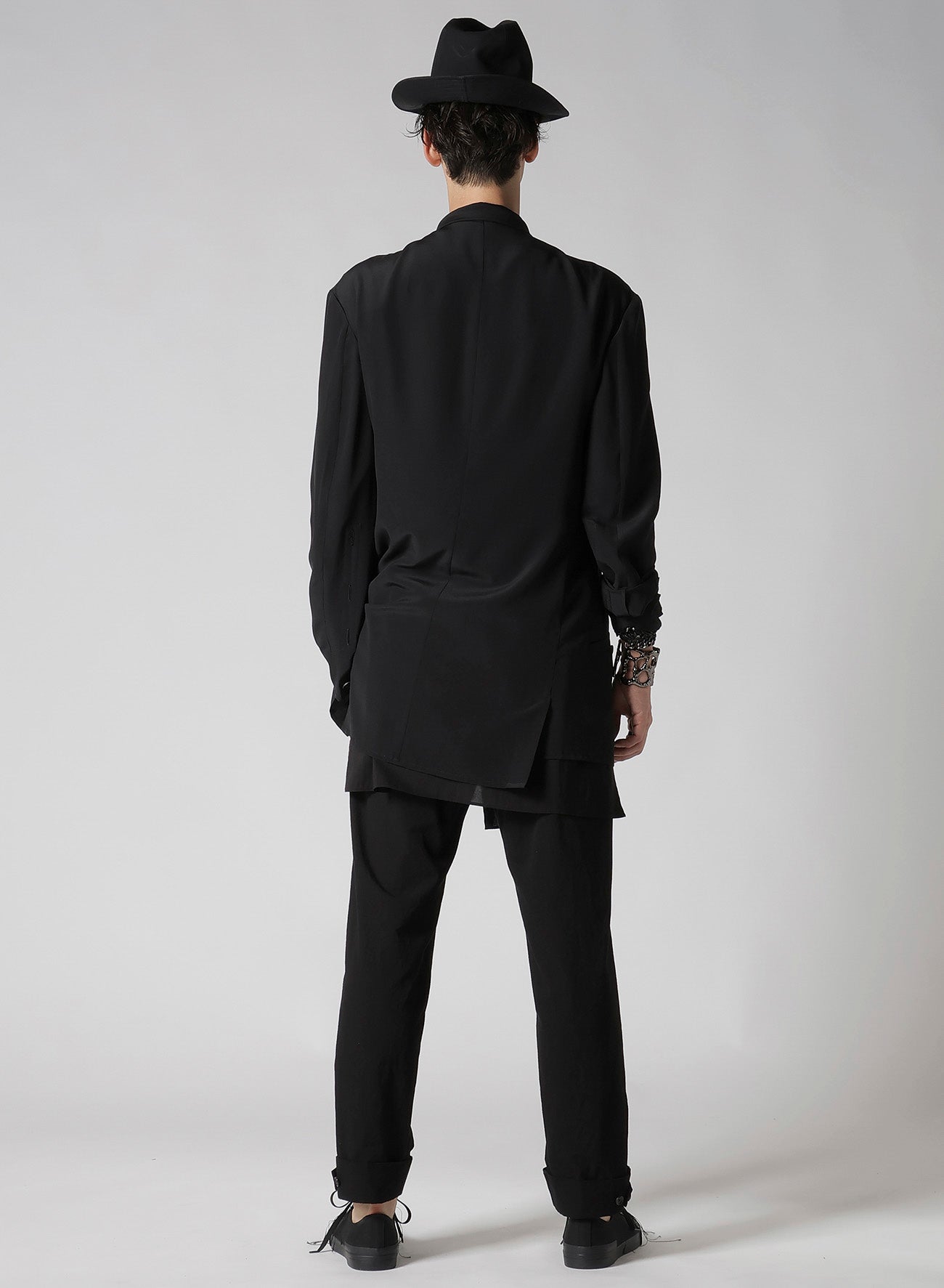 16M Crepe de Chine Asymmetrical Jacket - Lightweight Womens Blazer for Office, Evening & Special Occasions