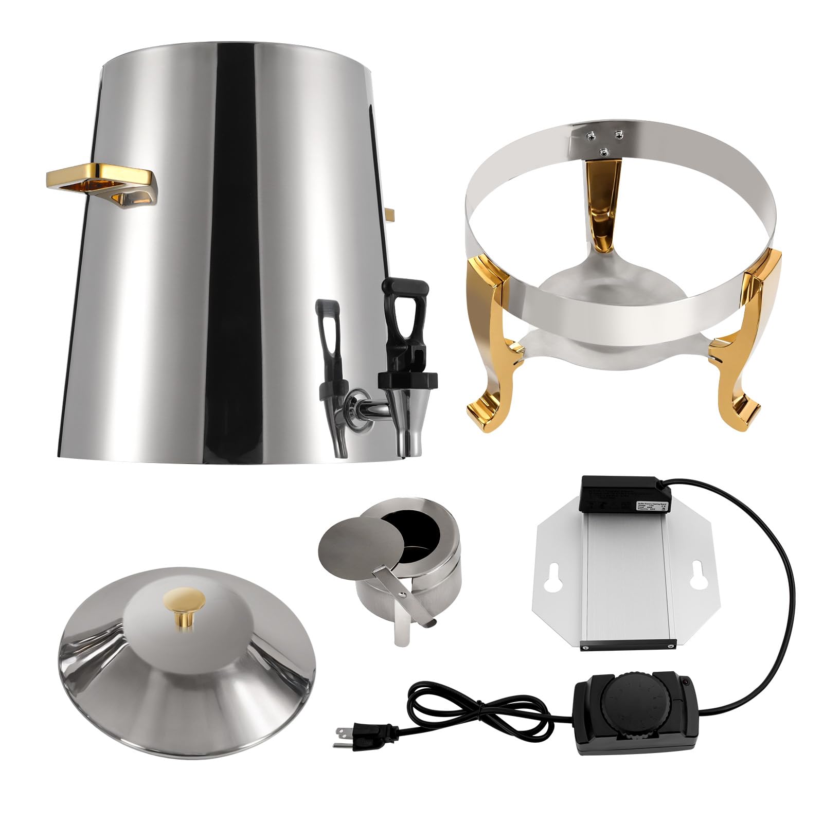 13L Commercial Stainless Steel Hot Beverage Dispenser with Spigot - Electric Coffee & Hot Water Urn for Catering, Buffet, Office, and Events - Perfect for Large Gatherings, Restaurants, and Cafes