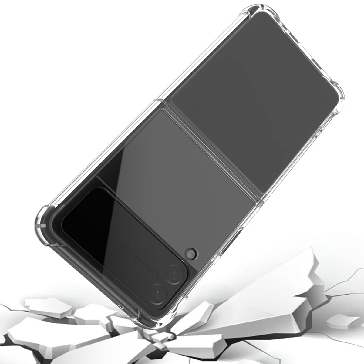 Samsung Galaxy Z Flip 3 Case - Anti-Scratch TPU Protective Cover with Bumper | Customizable Transparent Phone Case | Perfect for Everyday Use, Travel & Photo Protection