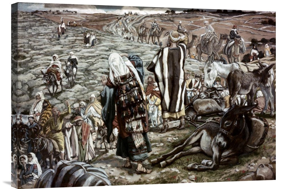 James Tissot Jesus Lost Gallery Wrap Canvas Art Print - Premium Giclee Wall Decor for Home & Office - Religious Artwork for Living Room, Bedroom, Church