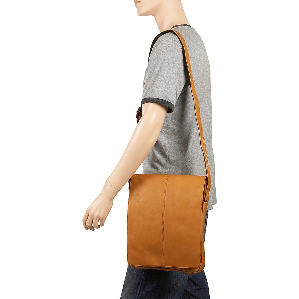David King & Co. Small Vertical Messenger Bag for Men & Women - Lightweight Crossbody Shoulder Bag, Black, One Size - Perfect for Work, Travel & Daily Commute