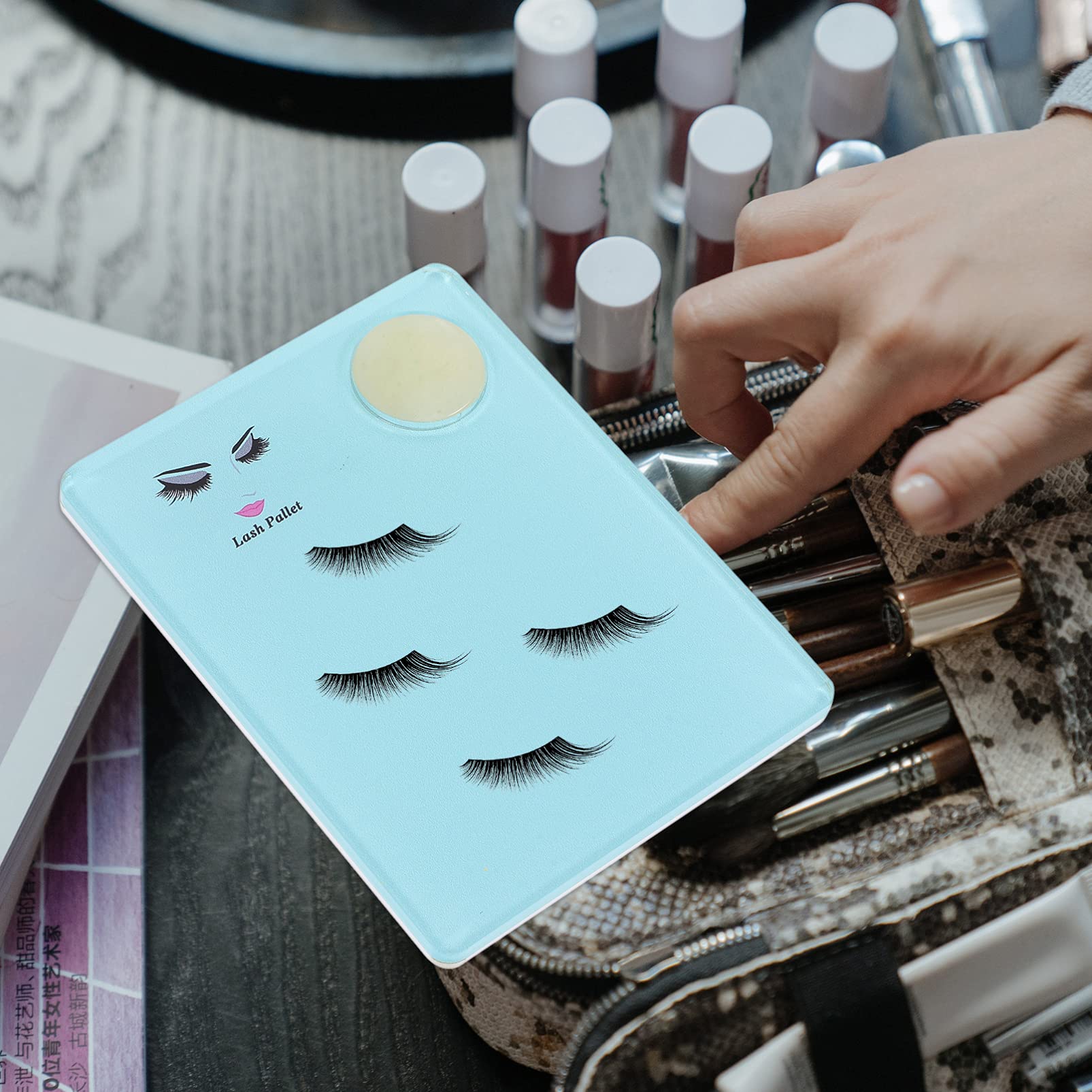 Professional Eyelash Extension Acrylic Pallet - Lash Grafting Board, Extension Tray & Holder for Precise Lash Application - Perfect for Salon, Spa & Home Use