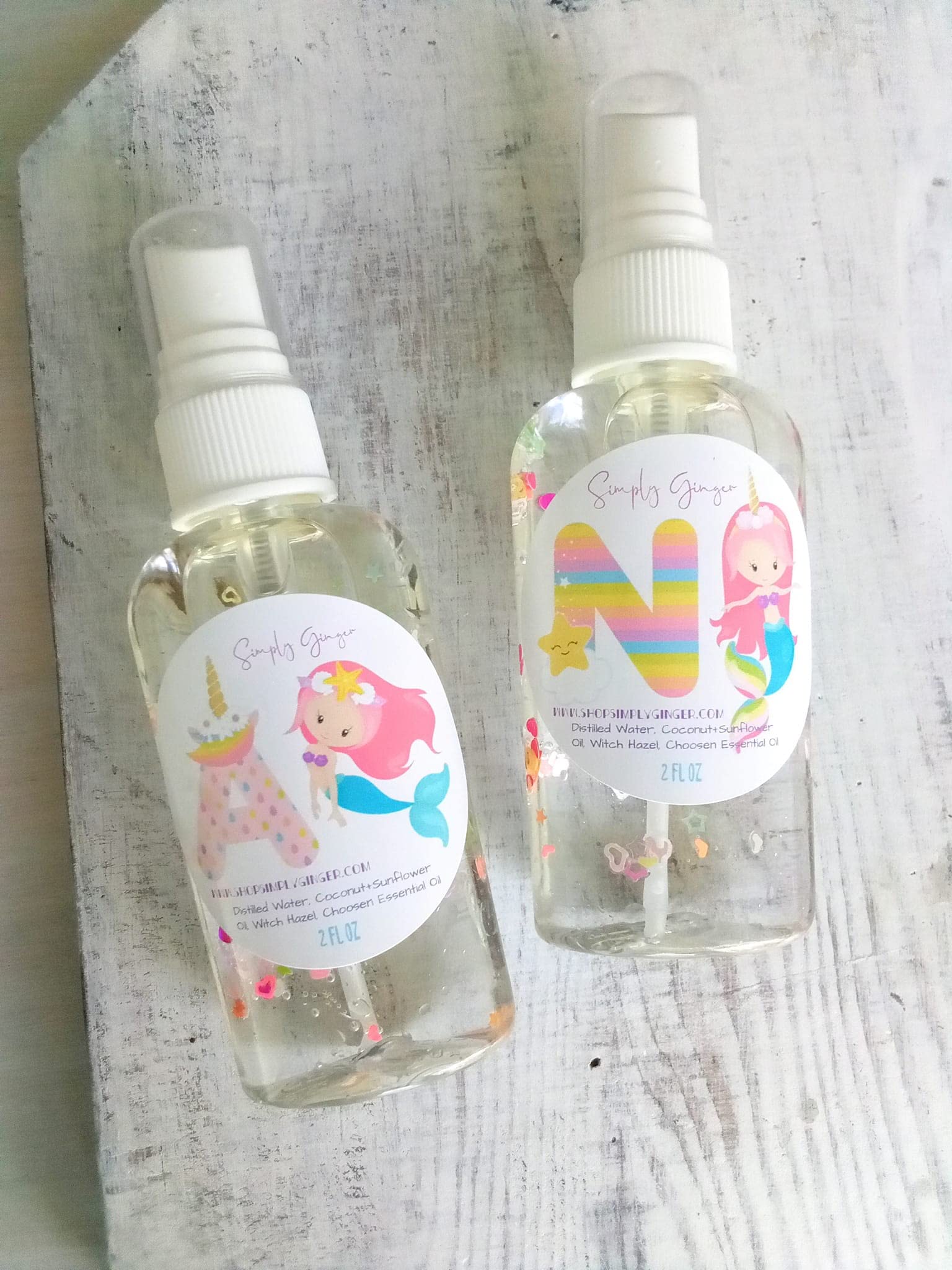 Mermaid Body Spray for Little Girls - Fragrance-Free with Essential Oils | Stocking Stuffer Gift | Best Seller (Size S, Lemon Cupcake Scent) | Perfect for Birthday Parties, Spa Days & Everyday Use