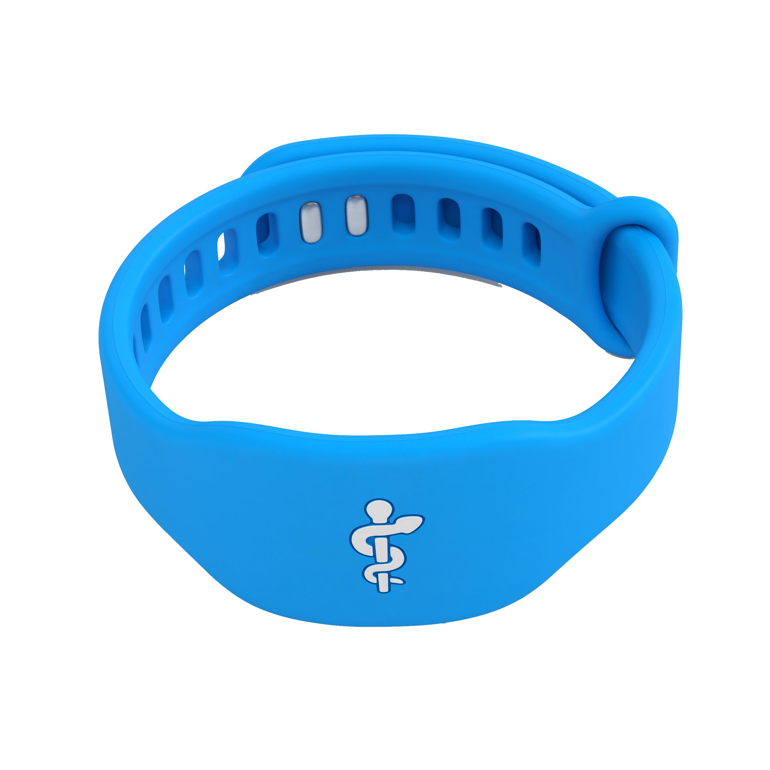 Medical Alert Bracelet for Men & Women - Adjustable Emergency ID Wristband with Durable Stainless Steel Plate (Blue & Black) | Perfect for Diabetes, Allergies & Medical Conditions