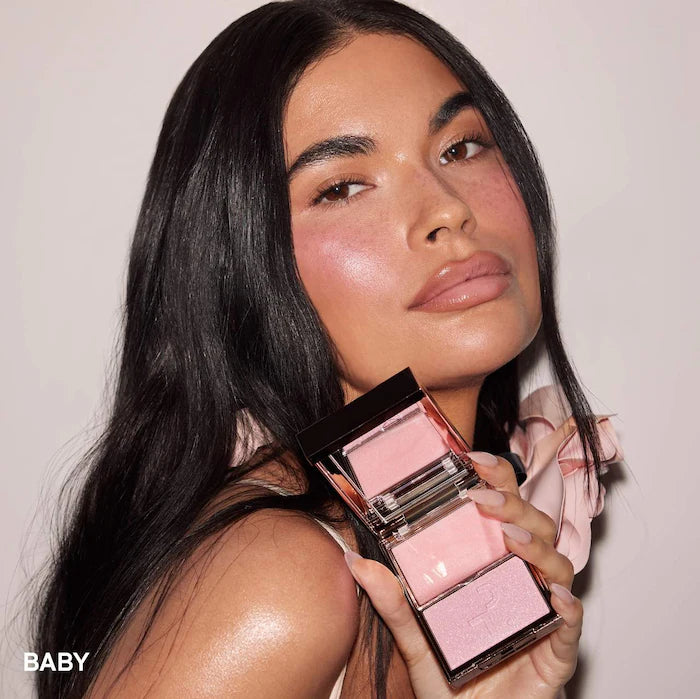 Patrick Ta Major Glow Duo - Cream & Powder Highlighter for a Radiant Glow | Perfect for Contouring & Everyday Makeup