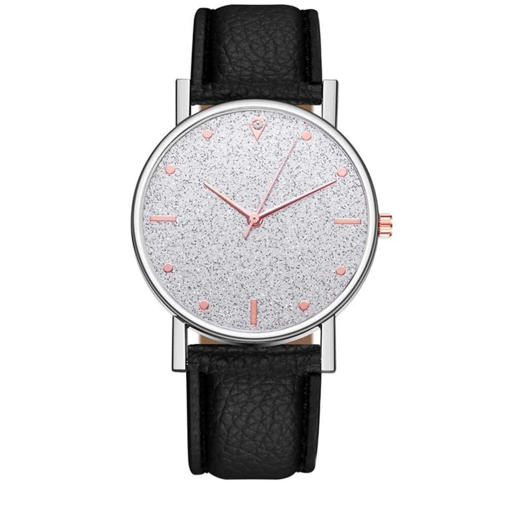 Hemobllo Women's Leather Strap Wrist Watch - Stylish Casual Durable Ladies Watch for Everyday Wear, Office & Outdoor Activities