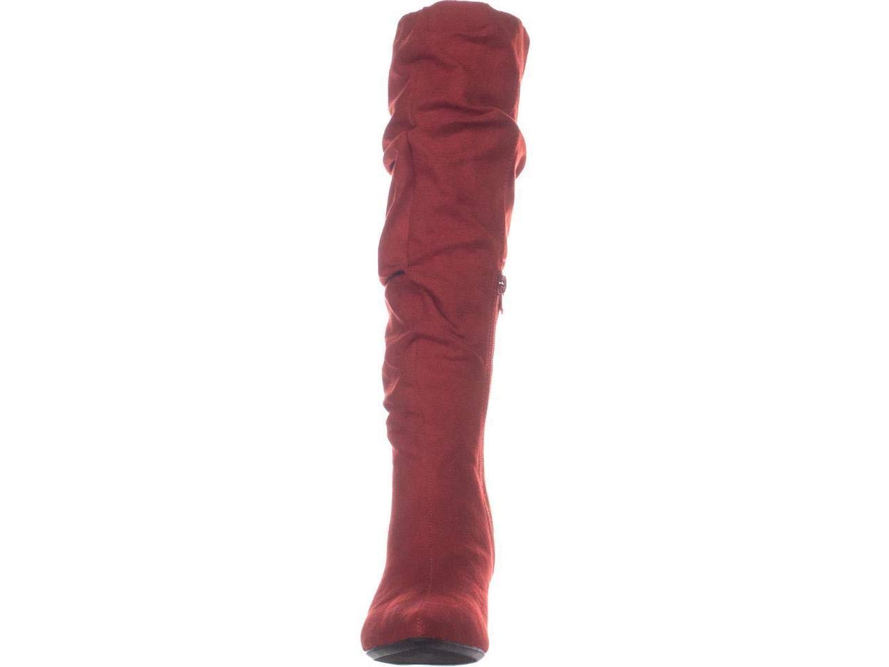 Bar III Women's Edina Fabric Pointed Toe Knee High Fashion Boots - Stylish & Comfortable for Fall Winter, Office, Party & Date Night Outfits