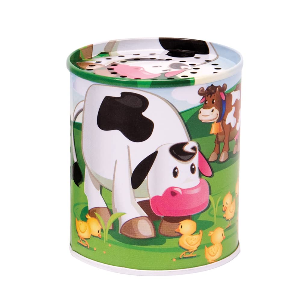 Tobar Schylling Animal Sound Maker Tin Toy - Fun Animal Noises for Kids (Styles Vary, Sold Individually) | Perfect for Pretend Play, Birthday Gifts & Early Learning Activities