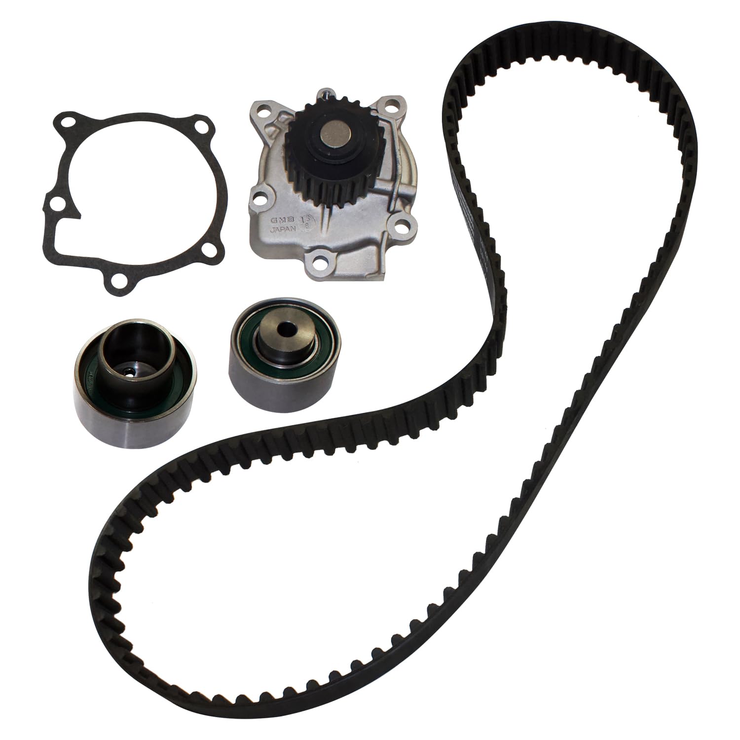 GMB 3440-0205 Engine Timing Belt Kit with Water Pump - Replacement for Honda, Toyota, Nissan - Perfect for Engine Maintenance & Repair