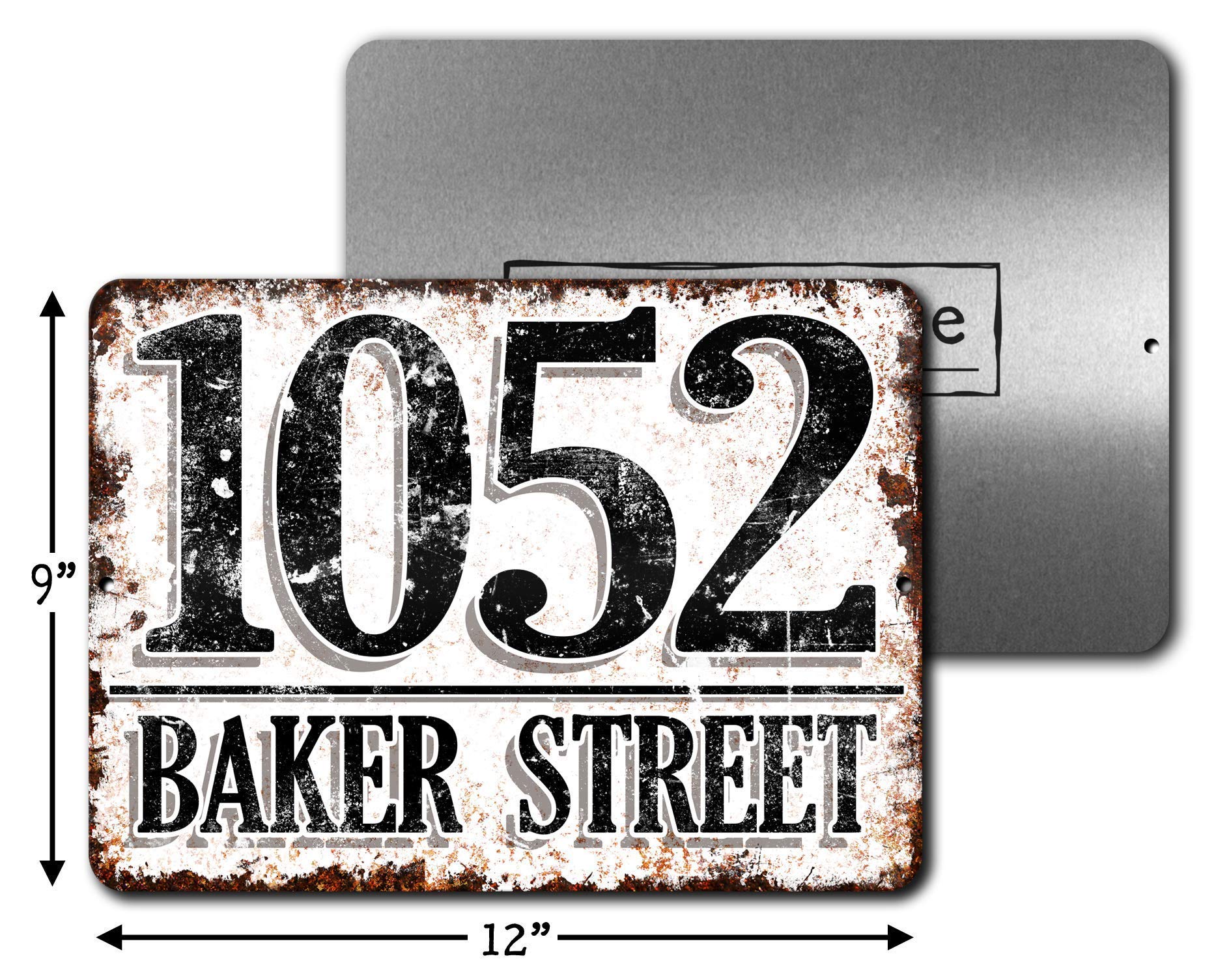 Personalized Custom House Address Plaque Sign - Durable Outdoor Metal Number Sign for Porch, Mailbox & Front Door - Weatherproof Home Decor for Curb Appeal & Housewarming Gifts