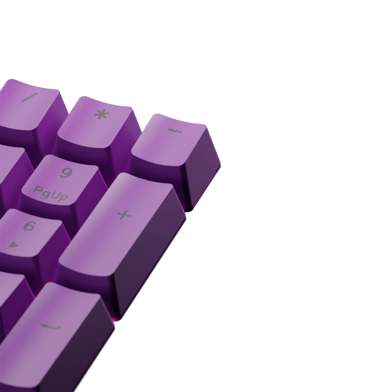 Epic Purple Keycaps for Mechanical Keyboards - Durable PBT Keycaps for Gaming & Typing - Perfect for PC, Mac & Laptop Keyboards (US Layout)