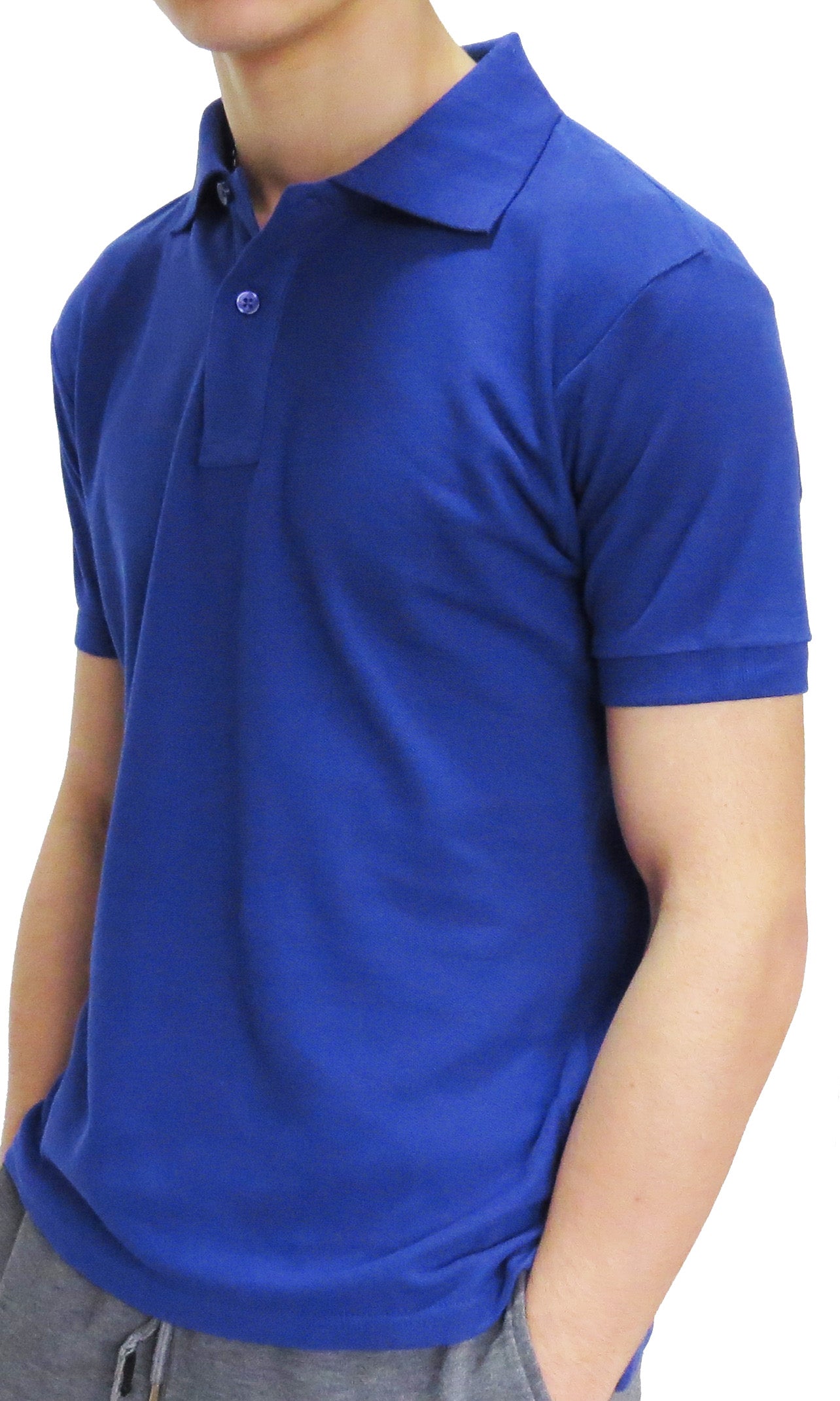 Men's Enfari Short Sleeve Basic Pique Polo Shirt - Comfortable Casual Wear for Work, Golf & Everyday Outfits