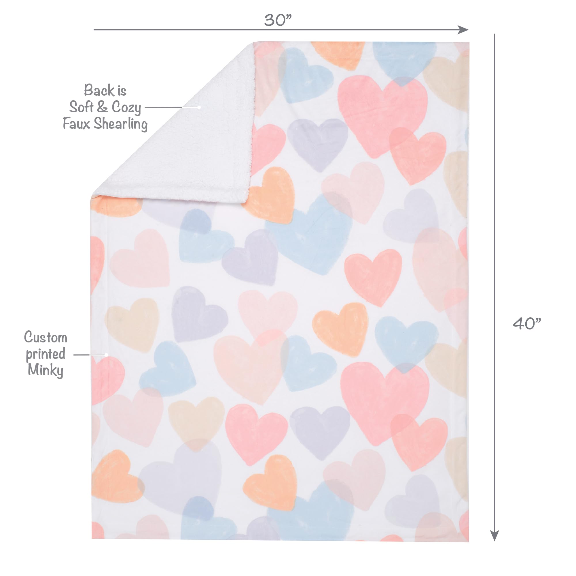Lambs & Ivy Pink and White 5-Piece Luxury Baby Gift Set - Perfect for Newborns, Infants, Baby Showers & Christening Gifts