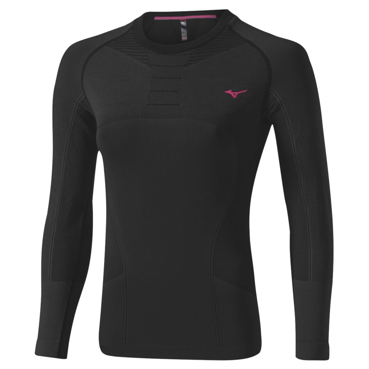 Mizuno Running BT Seamless Body Crew - Men's Performance Running Shirt - Moisture Wicking & Breathable for Workouts, Jogging, and Gym Training