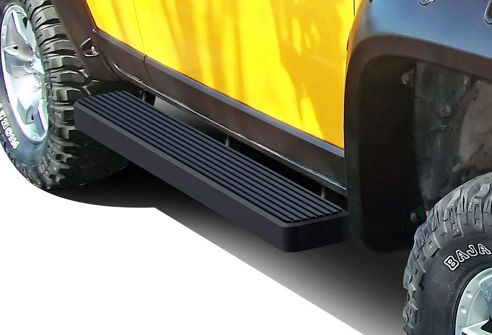 APS 6-Inch Matte Black Running Boards for Toyota FJ Cruiser 2007-2014 - Heavy Duty Nerf Bars & Side Steps for Off-Road Protection and Easy Entry