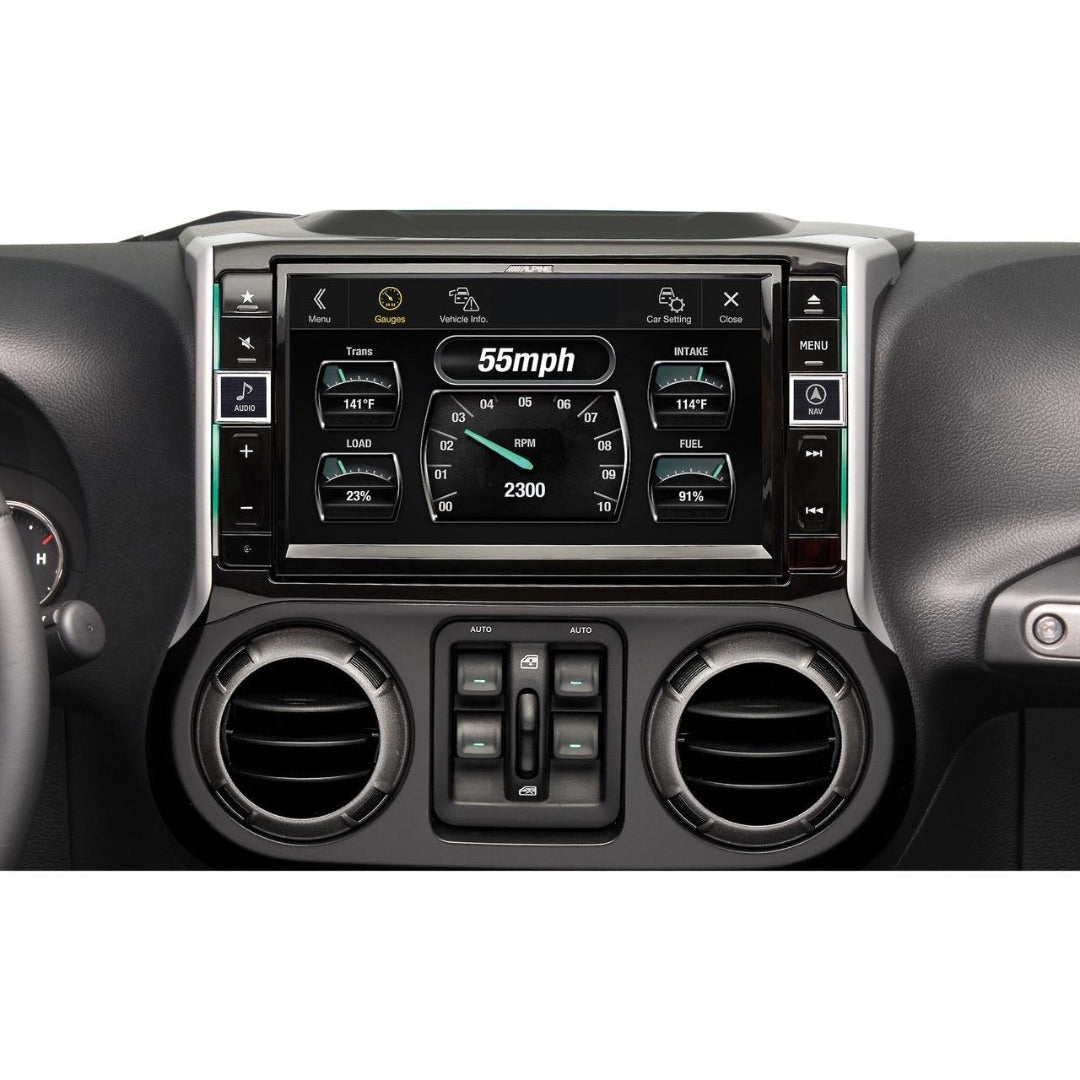 Alpine X109 WRA 9-Inch Digital Media Receiver | In-Dash Restyle System for 2011+ Jeep Wrangler & Wrangler Unlimited | Car Audio Upgrade with Apple CarPlay & Android Auto | Perfect for Off-Road Adventures & Daily Commutes