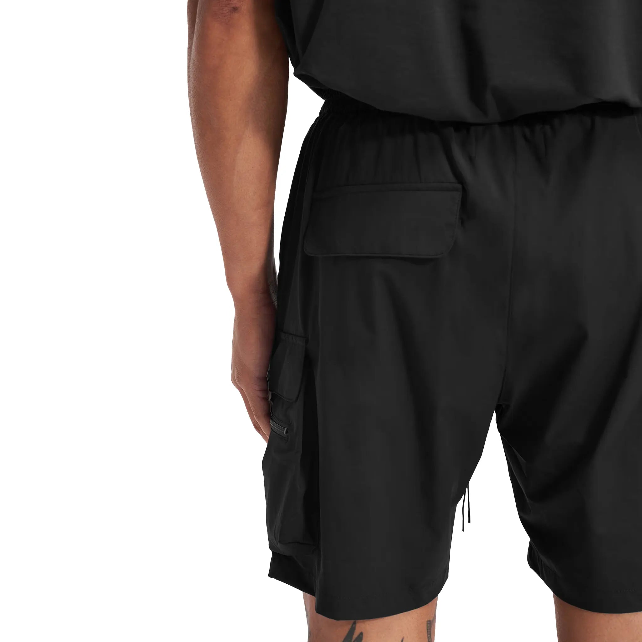 Represent 247 Black Athletic Shorts for Men - Lightweight Workout Running Gym Basketball Shorts with Pockets - Perfect for Sports, Training & Casual Wear