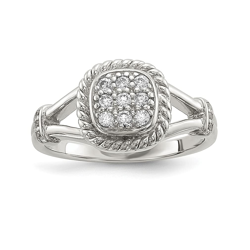 925 Sterling Silver Cubic Zirconia CZ Ring for Women - Elegant Fine Jewelry Gift for Her - Perfect for Anniversaries, Birthdays & Special Occasions