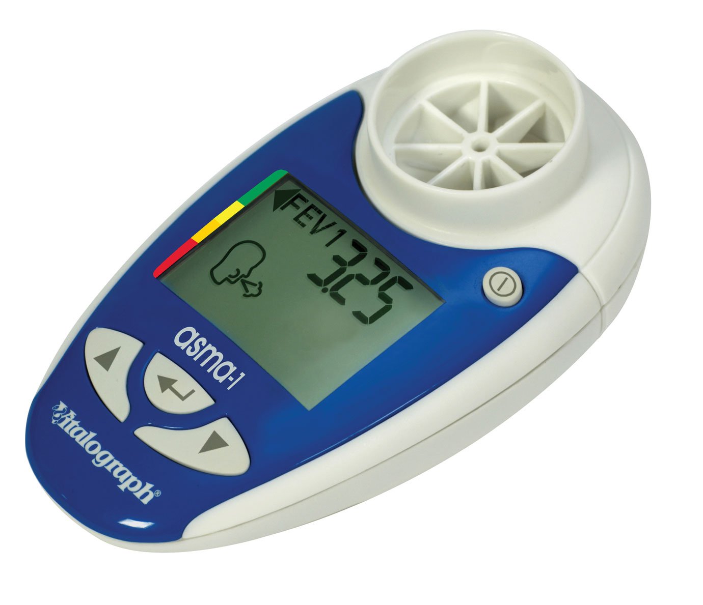 Vitalograph ASMA-1 Electronic Asthma Monitor 4000 - Portable Spirometer for Asthma & COPD Management - Home Use & Clinical Respiratory Testing