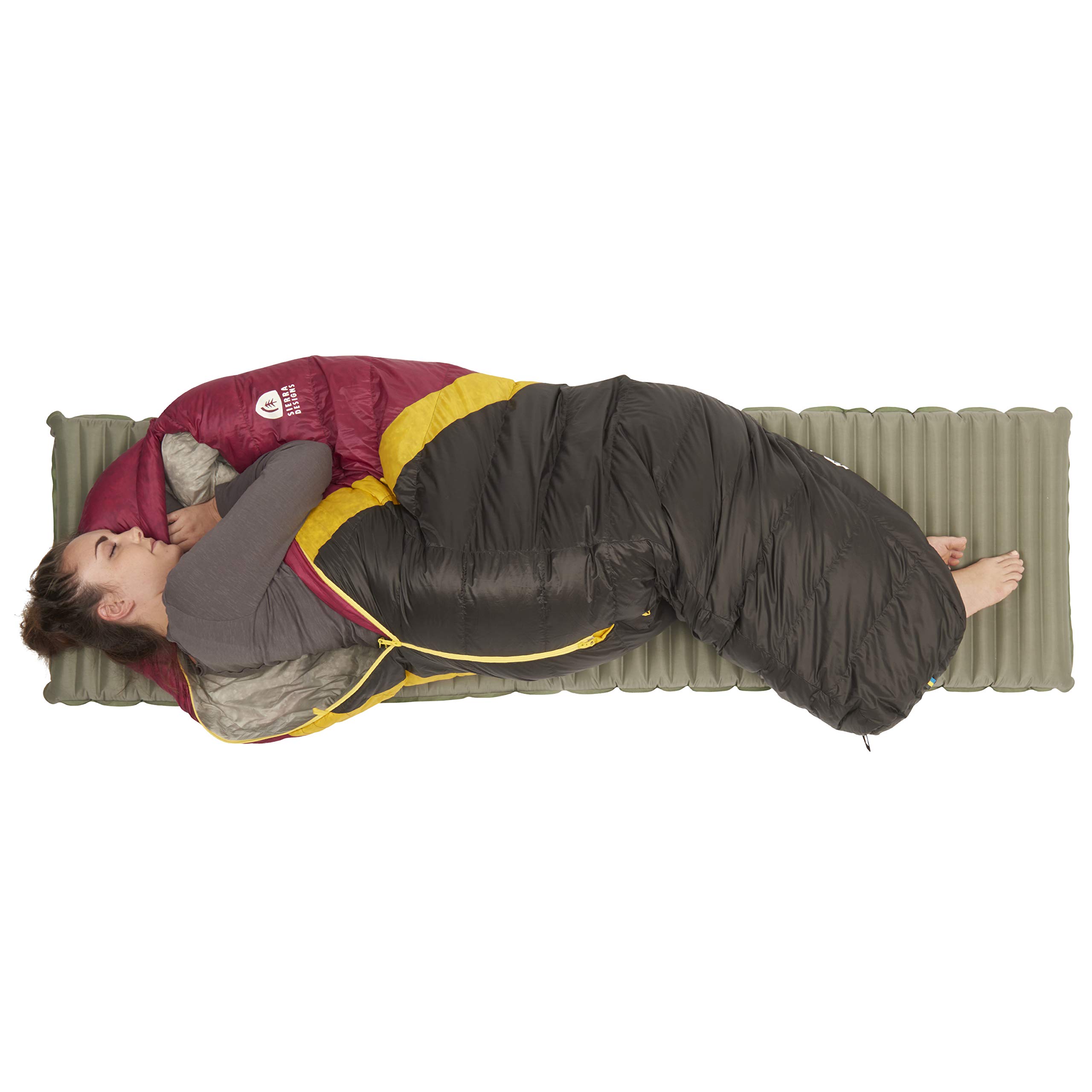 Sierra Designs Nitro 20 Degree 800 Fill DriDown Ultralight Sleeping Bag for Backpacking, Camping & Hiking - Men & Women's Lightweight Down Sleeping Bag Under 2lbs - Perfect for Cold Weather Adventures & Outdoor Exploration