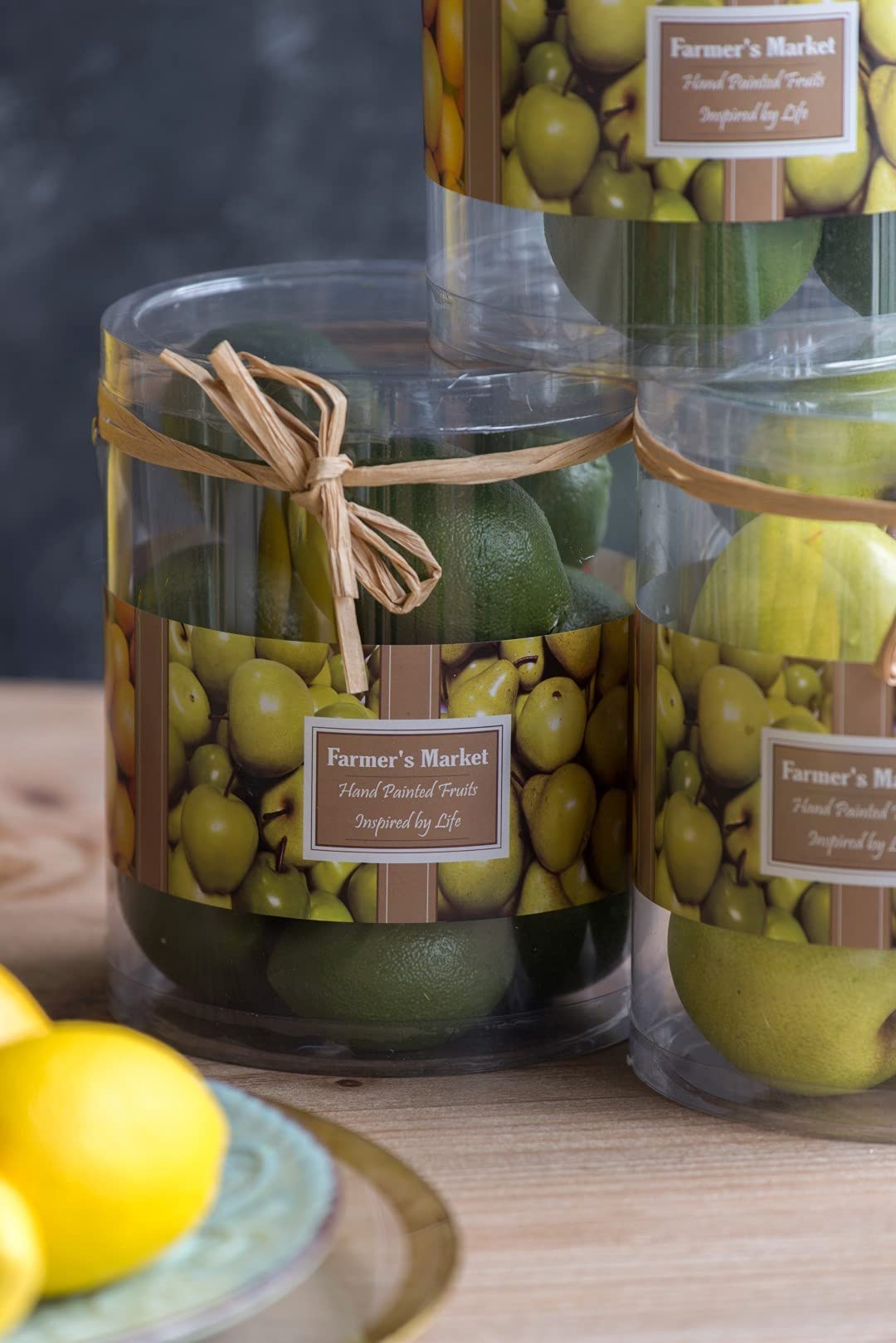 9PC Artificial Limes in A Box - Realistic Fake Limes for Home Decor, Party Centerpieces, and Photography Props - Durable & Lifelike Artificial Fruit Decorations