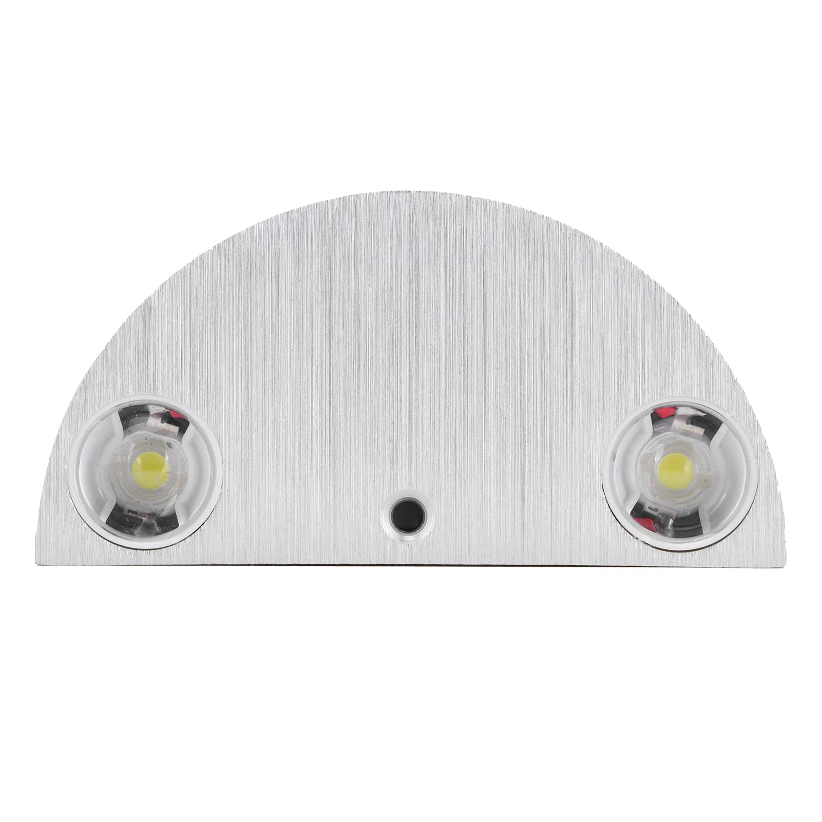 Modern LED Wall Lamp - 9W Semicircle Decorative Wall Sconce, Energy Saving Home Lighting for Living Room, Bedroom, KTV, Bar & Exhibition Hall - Pure White Finish