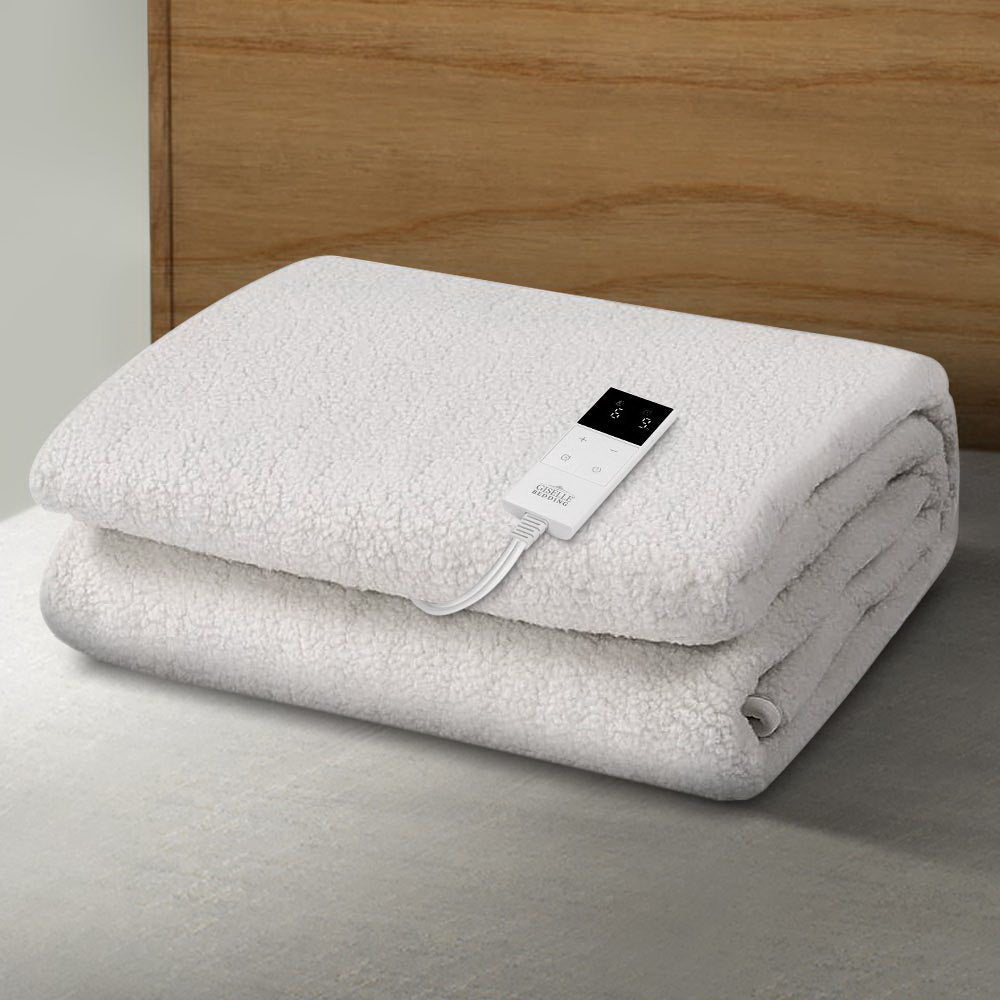 Electric Blanket - 9 Setting Fully Fitted Single Size Bedding for Warmth & Comfort - Perfect for Cold Nights, Winter Sleep & Cozy Relaxation