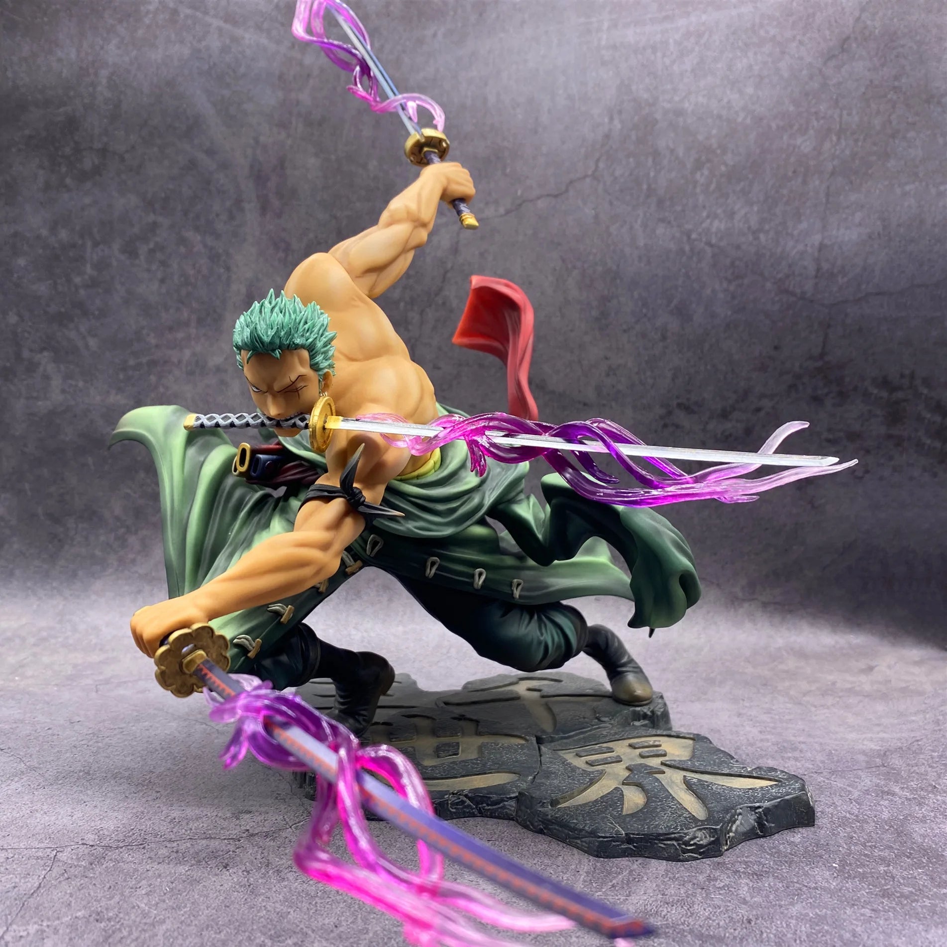 One Piece Roronoa Zoro 3 Sword Style Anime Action Figure Collectible - Perfect for Anime Fans, Display Shelf & Gift for Anime Lovers