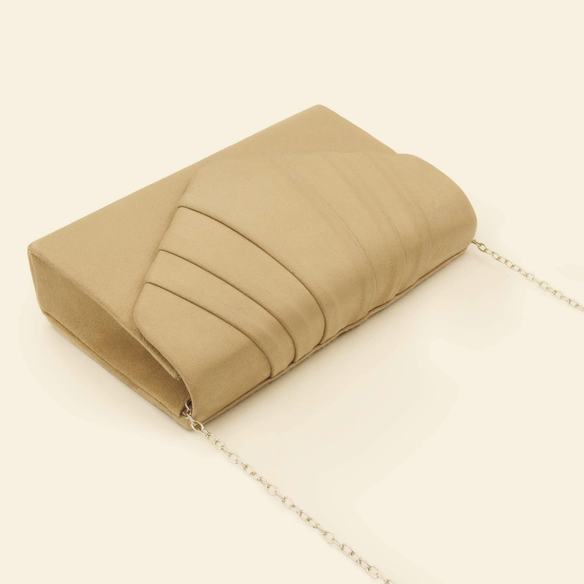Milisente Women's Formal Pleated Evening Clutch Bag - Elegant Wedding Party Handbag for Brides, Prom, Cocktail Dinners & Special Occasions