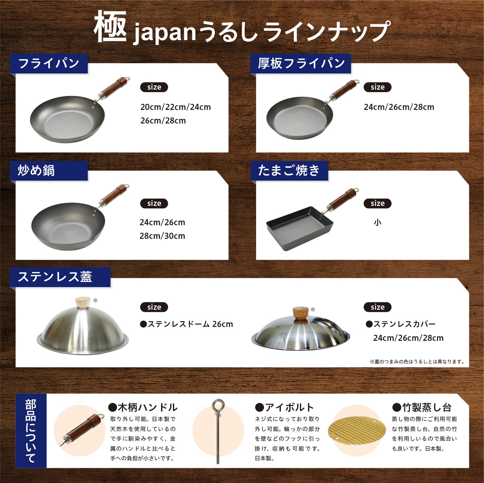 Riverlight KU1430 Ultra Japan Frying Pan - 11.8 Inch (30cm) Iron Nitride Deep Wok Pan - IH Compatible & Rust Resistant - Made in Japan - Perfect for Stir-Fry, Deep Frying & Asian Cooking
